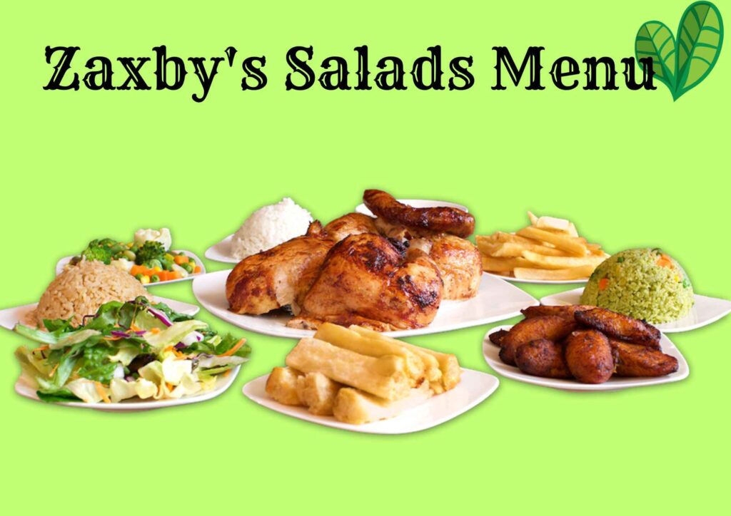 Zaxby's Salads Menu Prices 2024 - Zaxby's Menu with Prices and Pictures ...